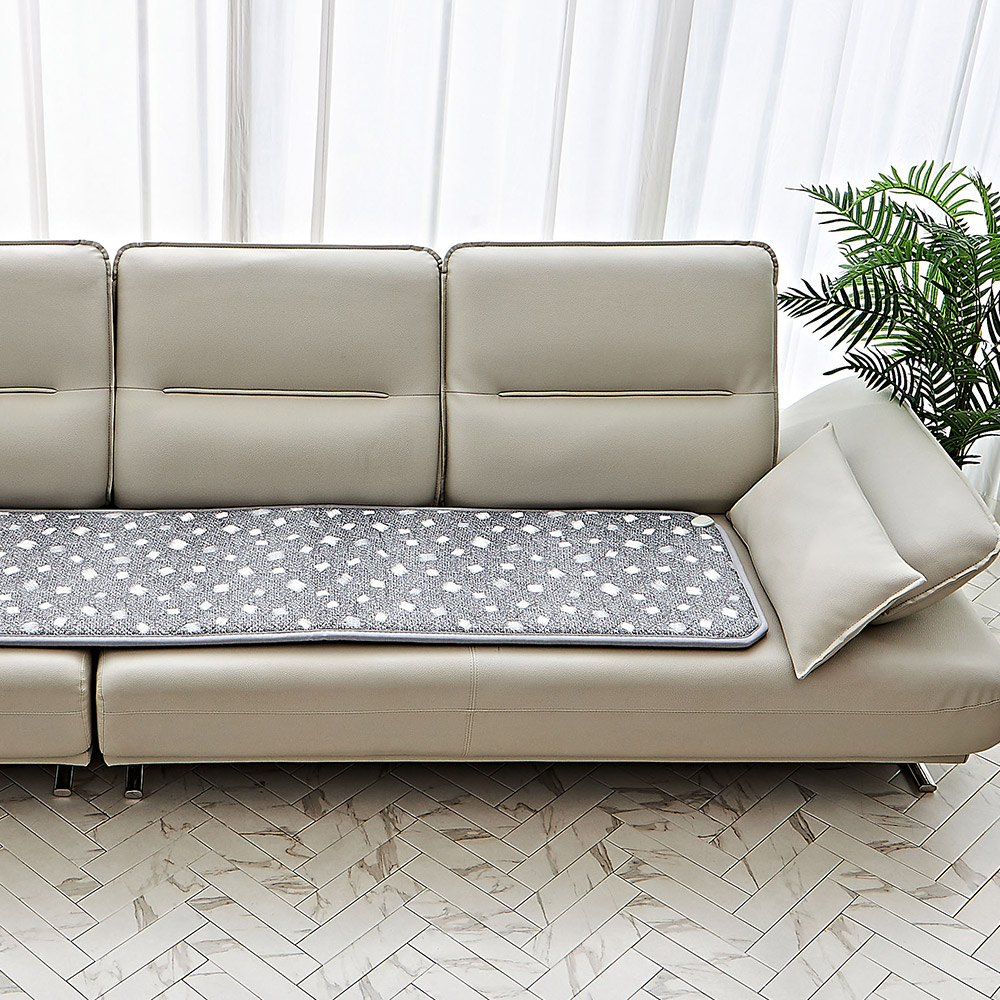Oce 온열 방석 그레이 180x50 4인용 카펫트 발열 쿠션 의자 카페트