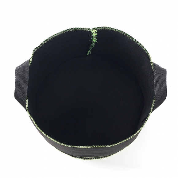 베란다 텃밭 대형 부직포 화분 2p세트(30x25cm) (블랙+그린)