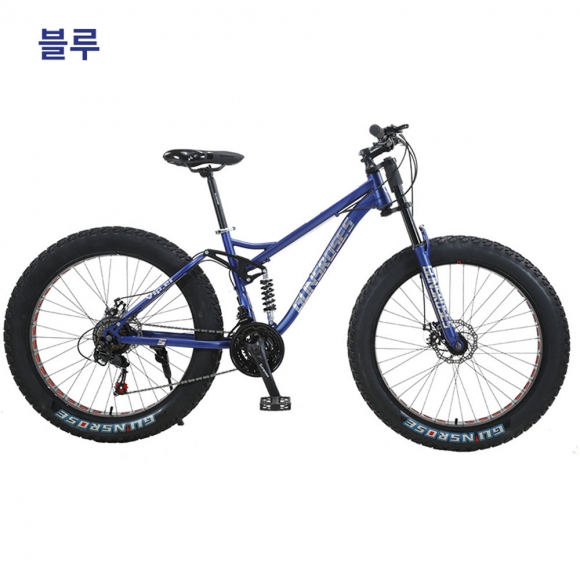 (해외직구)광폭 트랙 스노우 타이어 자전거(블루)