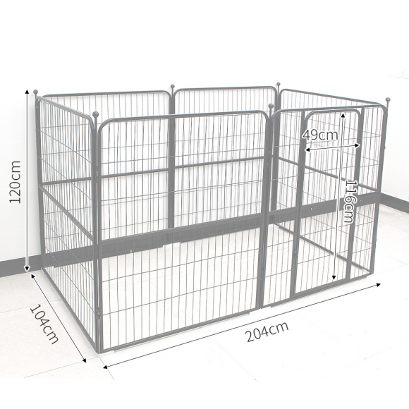 반려견 철제 펜스 (100cmx120cm) (블랙)