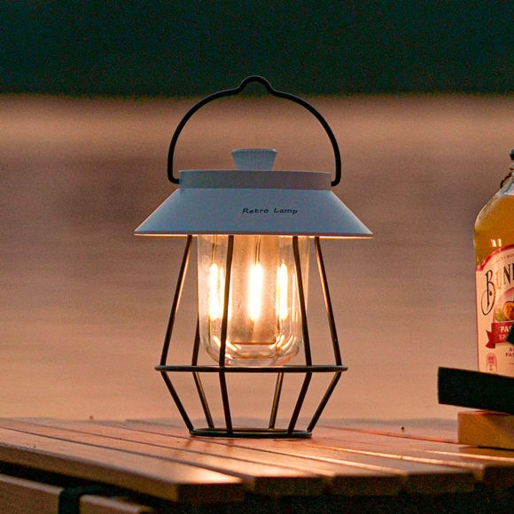 (해외직구)LED 호롱불 3색 캠핑 램프(화이트)