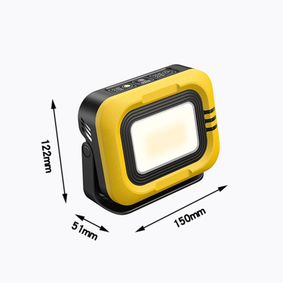 (해외직구)태양열 LED 보조 배터리 랜턴(옐로우)