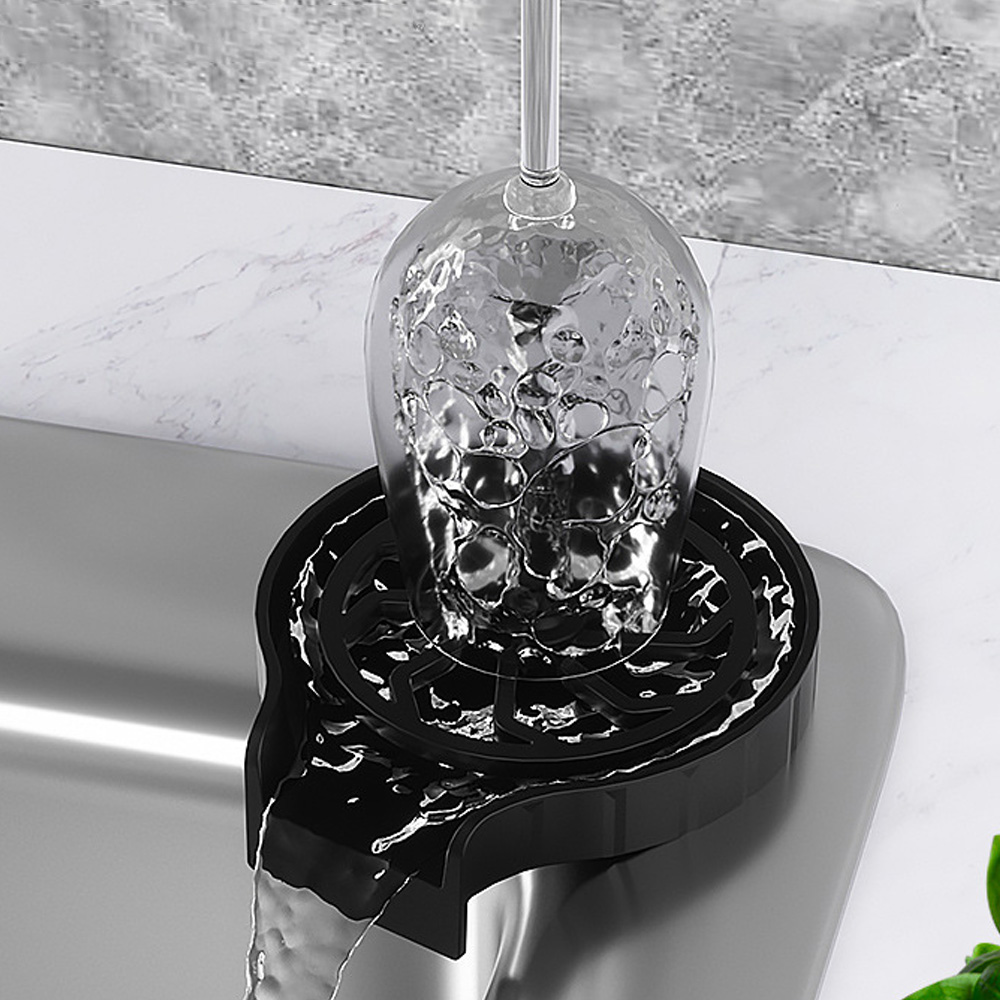 Oce 텀블러 젖병 세척기 5노즐 피처린서 블랙 프라스틱 분리 수거 씽크대 물 분사기 컵 설거지