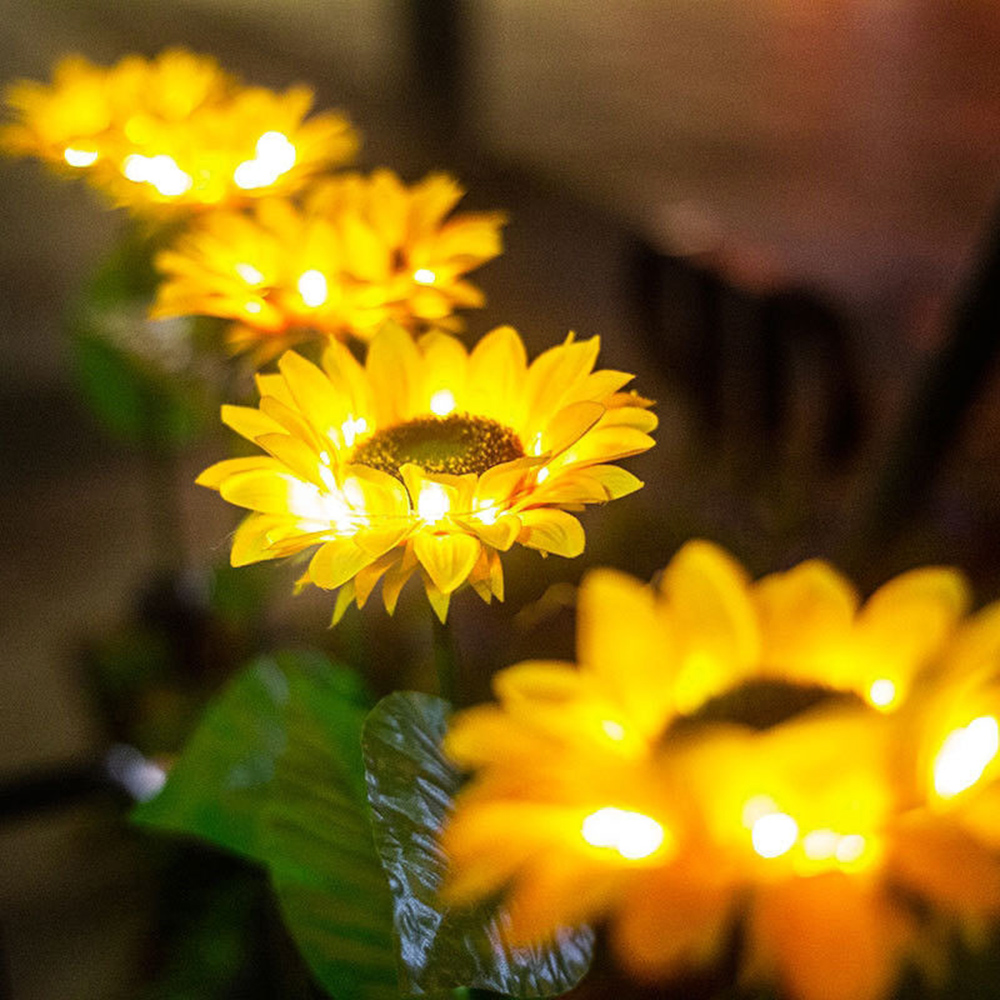 Oce 불빛 정원 태양광 해바라기 조명 LED 정원등 까페 카페 전등 데크 화단 마당 조명