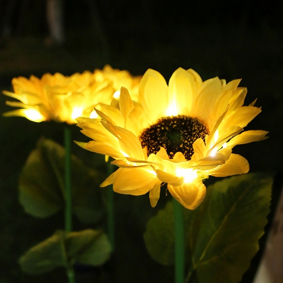 해바라기 LED 태양광 꽃정원등