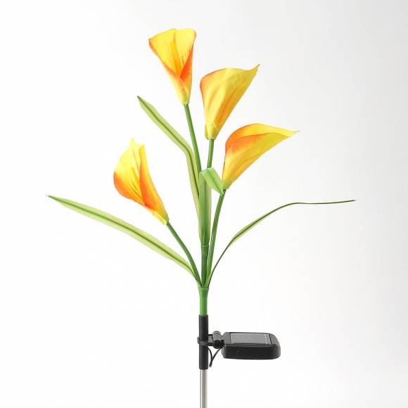 카라 LED 태양광 꽃정원등(옐로우)