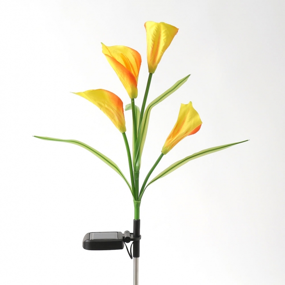 카라 LED 태양광 꽃정원등(옐로우)