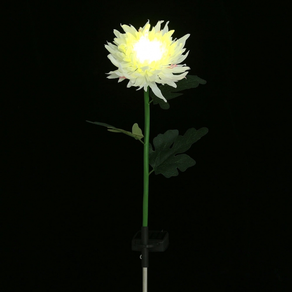 국화 LED 태양광 꽃정원등(화이트)