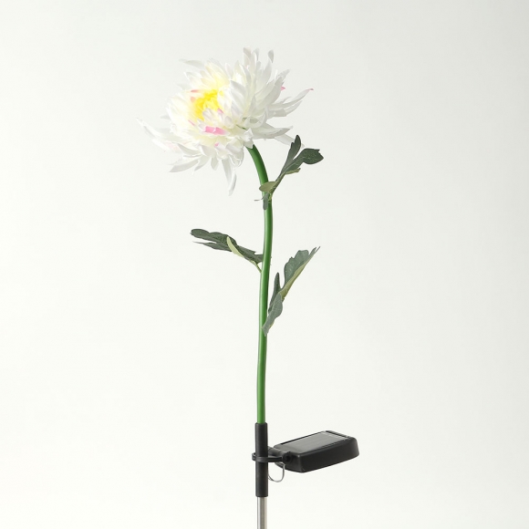 국화 LED 태양광 꽃정원등(화이트)
