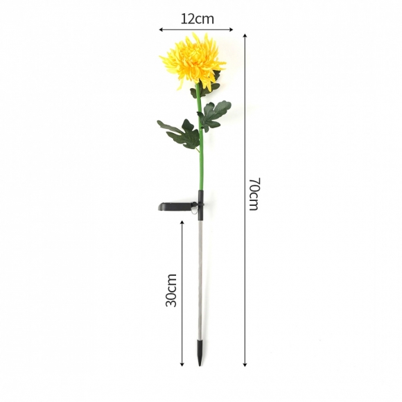 [솔라가든] 국화 LED 태양광 꽃정원등(옐로우)