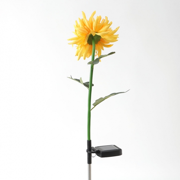 국화 LED 태양광 꽃정원등(옐로우)