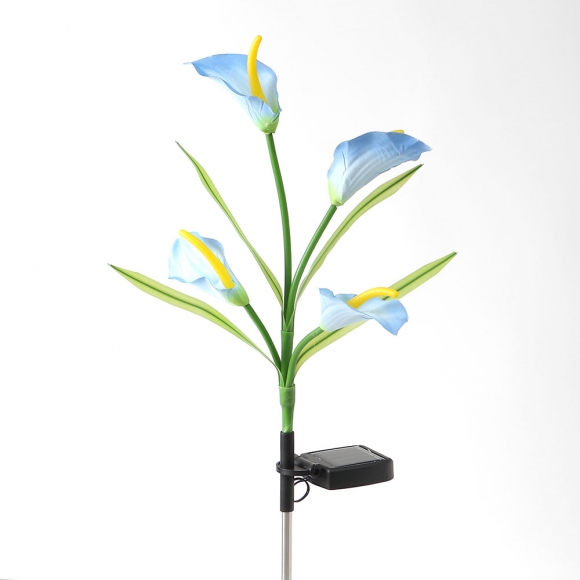 카라 LED 태양광 꽃정원등(블루)