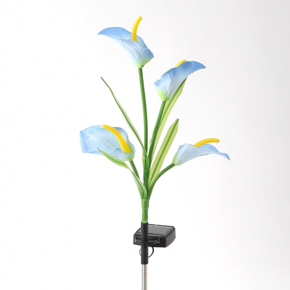 카라 LED 태양광 꽃정원등(블루)