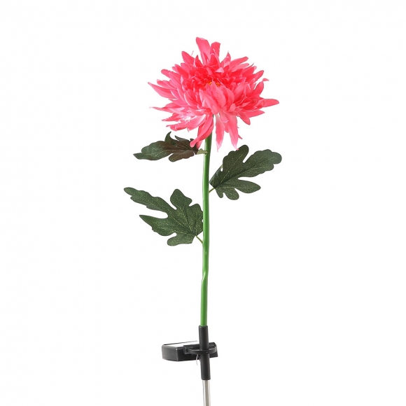 국화 LED 태양광 꽃정원등(핑크)