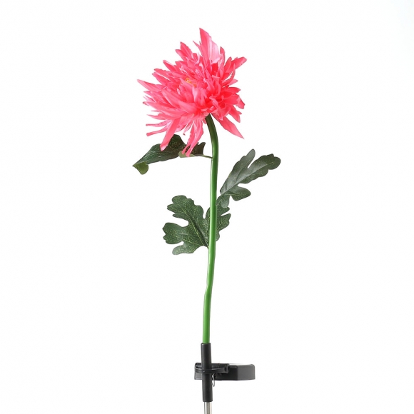 국화 LED 태양광 꽃정원등(핑크)