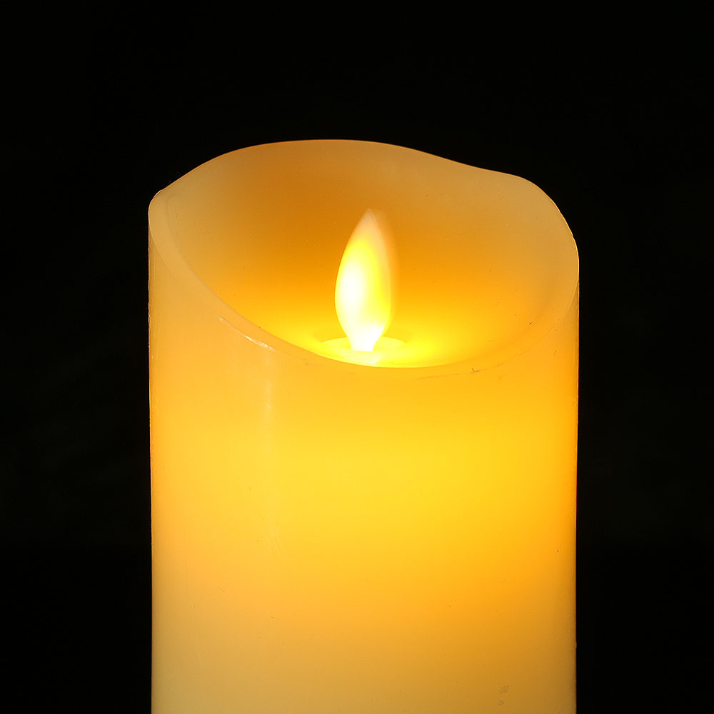 Oce 리얼 촛농 전기 촛불 파라핀 양초 20cm 미니 조명 축하 초불 꺼지지 않는 초