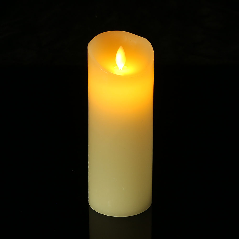 Oce 리얼 촛농 전기 촛불 파라핀 양초 20cm 미니 조명 축하 초불 꺼지지 않는 초