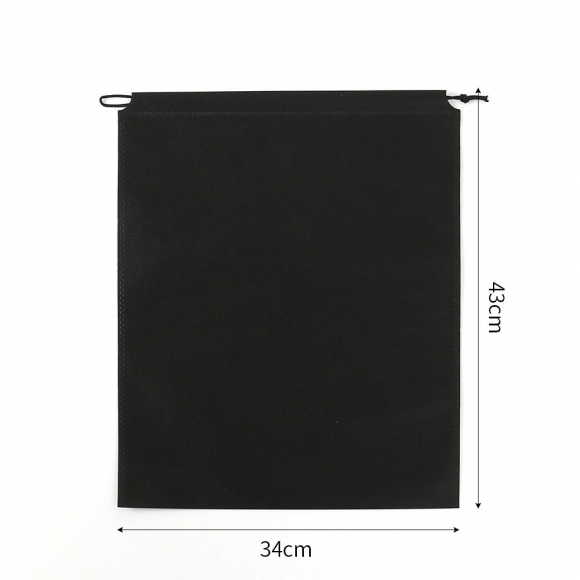 한쪽 스트링 부직포 파우치 20p세트(34x43cm) (블랙)