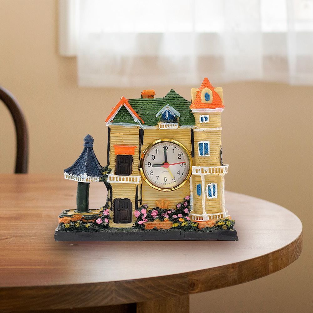 Oce 집 모형 테이블 시계 워치 클락 스탠드 clock 인테리어 탁상시계