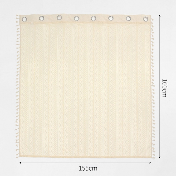 햇살데코 태슬 레이스 커튼(155x160cm) (아일릿)
