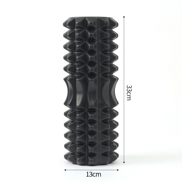 바디라인 지압 마사지 폼롤러(33cm) (블랙)