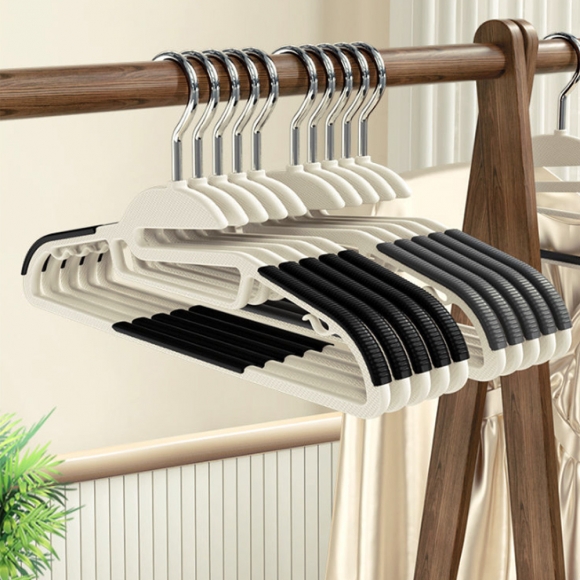 모던룸 논슬립 라운드 옷걸이 10p세트(블랙)