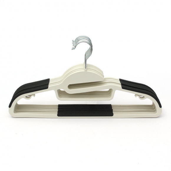 모던룸 논슬립 라운드 옷걸이 10p세트(블랙)