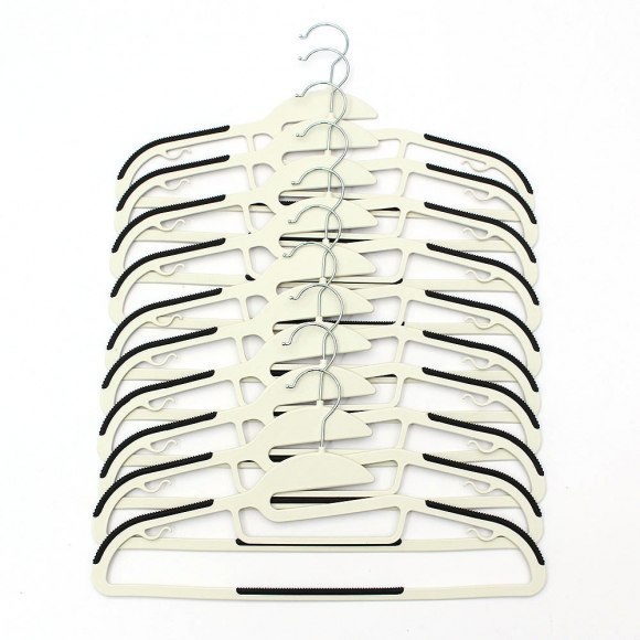 모던룸 논슬립 라운드 옷걸이 10p세트(블랙)