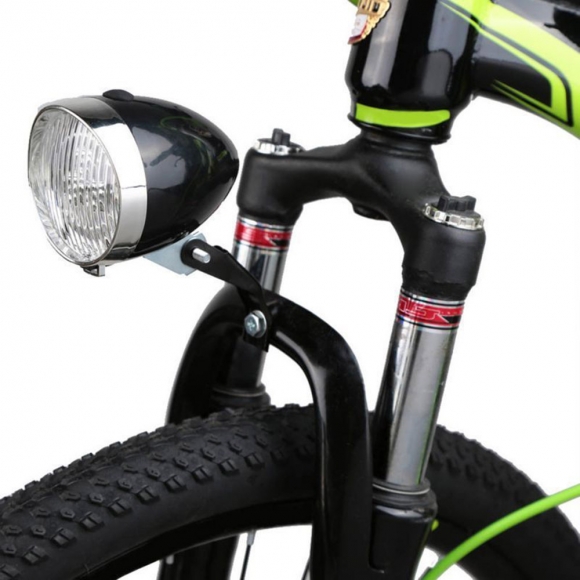클래식 LED 자전거 전조등(블랙)