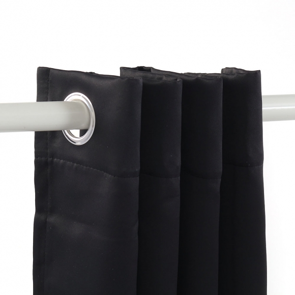 데이나잇 암막 커튼 2장세트(132x213cm) (블랙)