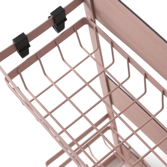 냉장고 자석 2단 수납선반(45cm) (핑크)