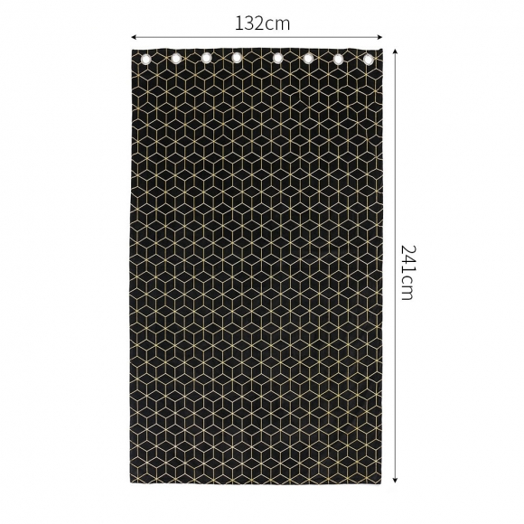 메이에르 아일릿 암막커튼 2장세트(132x241cm) (블랙)