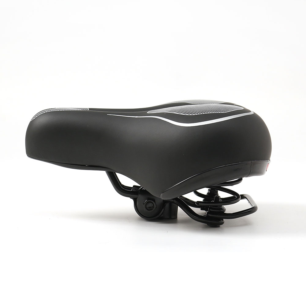 Oce 자전거 의자 스프링 로드 안장 블랙  편안한 로드 패드 푹신한 사이클 패드 라이더 자리 덮개