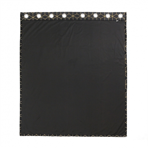 메이에르 아일릿 암막커튼 2장세트(132x160cm) (블랙)