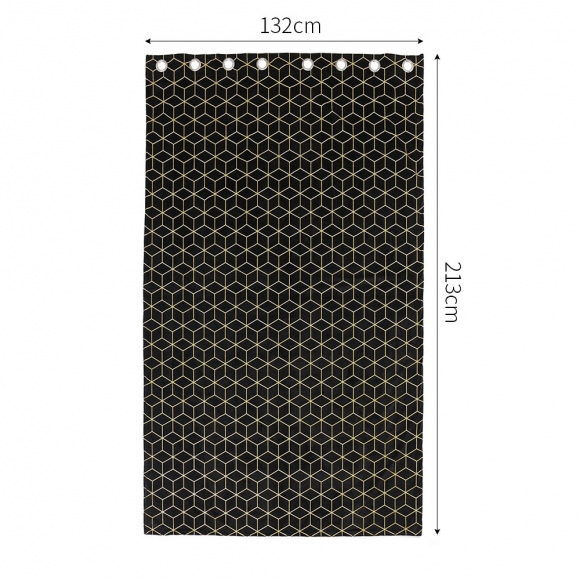 메이에르 아일릿 암막커튼 2장세트(132x213cm) (블랙)