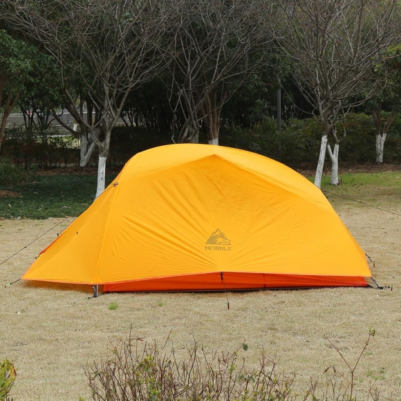3인용 더블 레이어 초경량 텐트(오렌지)