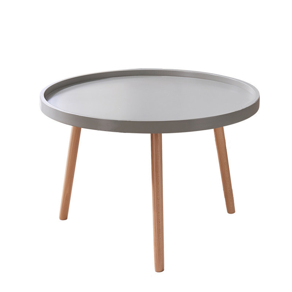 거실 원형 미니 테이블 (71.5cm) (그레이)