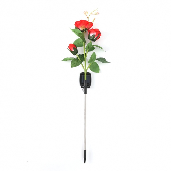 장미 LED 태양광 꽃정원등(레드)
