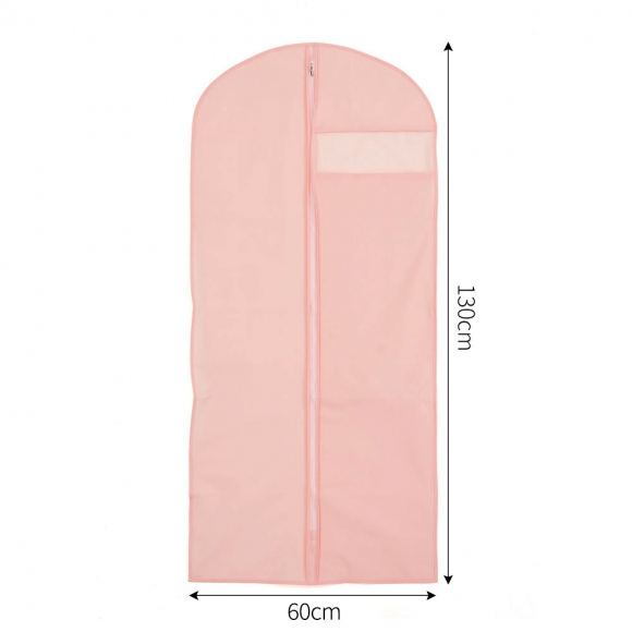 PEVA 심플 투명창 옷커버(핑크) (60x130cm)