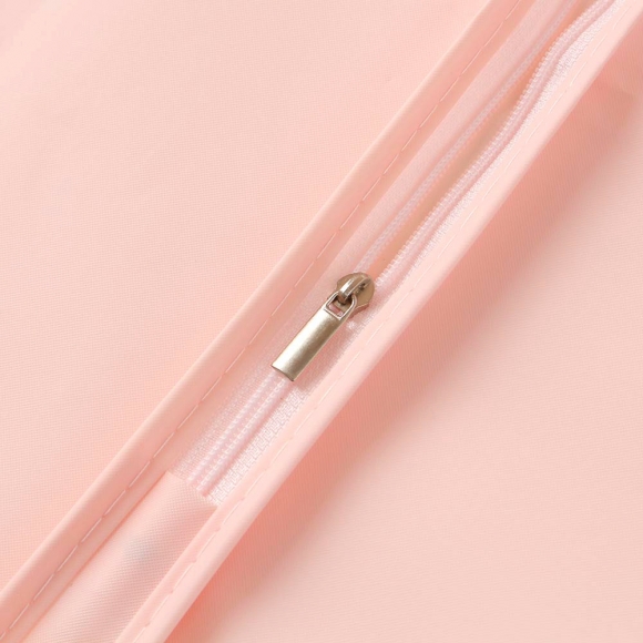 PEVA 심플 투명창 옷커버(핑크) (60x90cm)