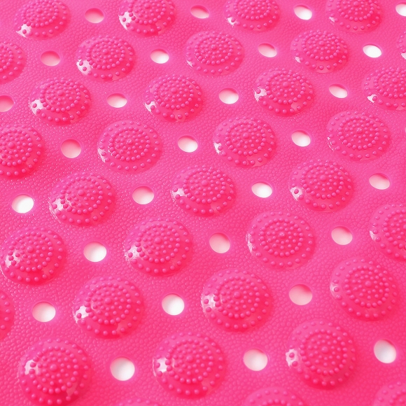 타일흡착 미끄럼방지 욕실매트(36x70cm) (핑크)