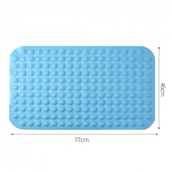 타일흡착 미끄럼방지 욕실매트(46x77cm) (블루)
