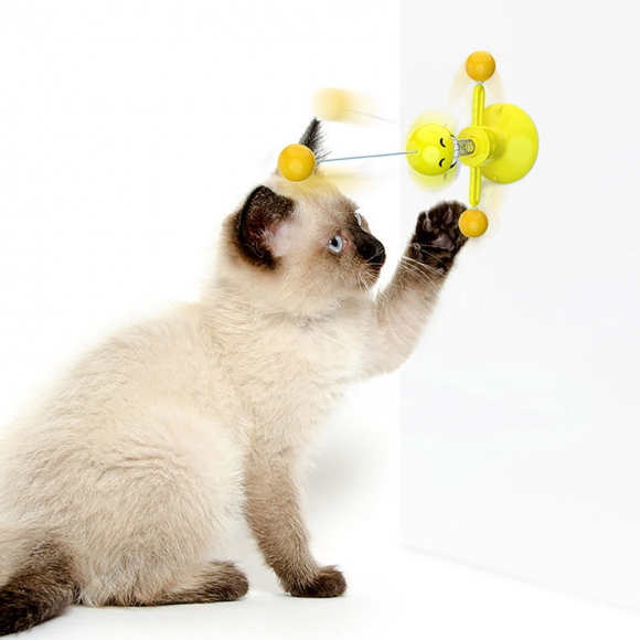 냥냥펀치 스프링 고양이 장난감(옐로우)
