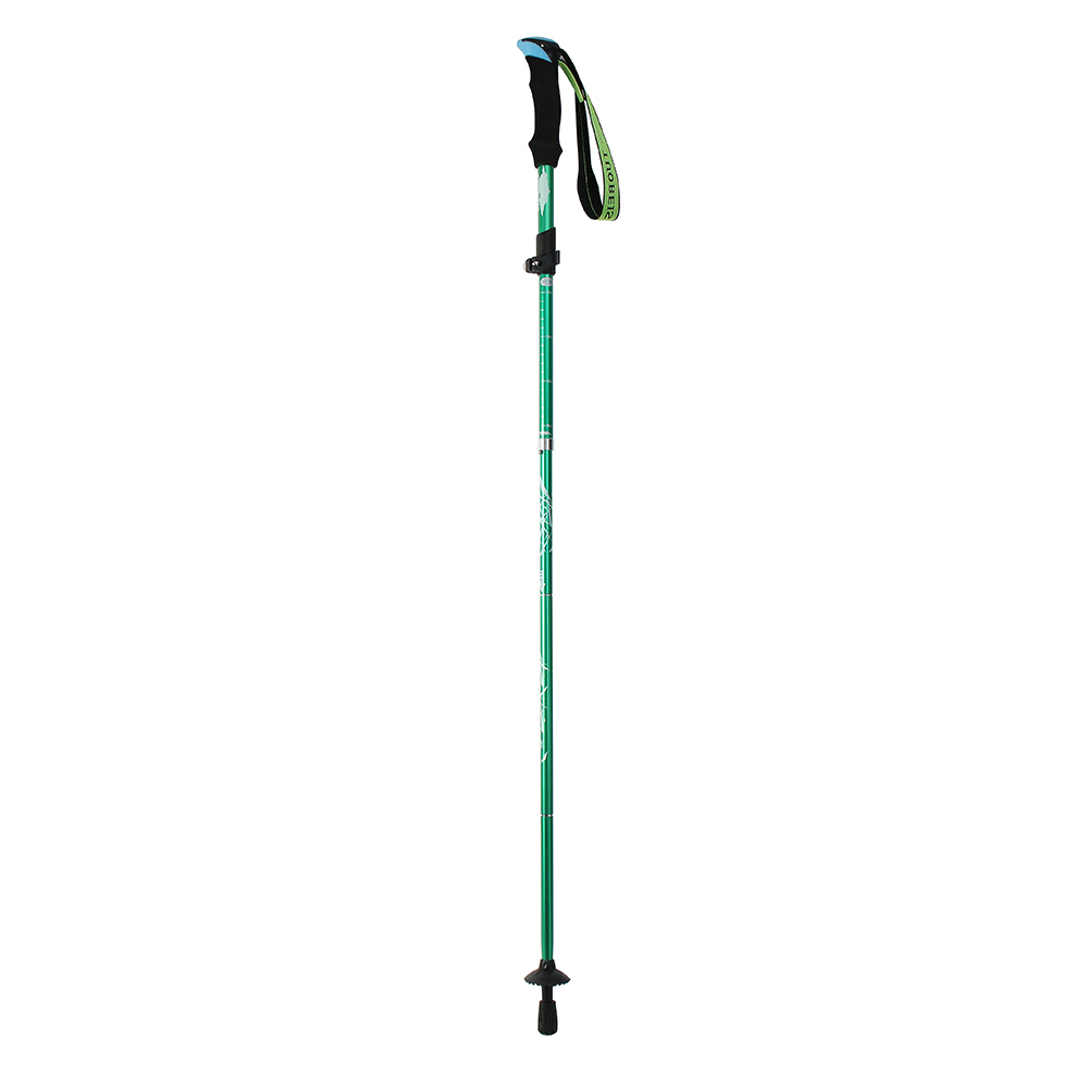 Oce 컬러 접이식 경량 등산 지팡이 110cm 그린 도보 워킹 스틱 트래킹 스틱 5단 등산용 폴대