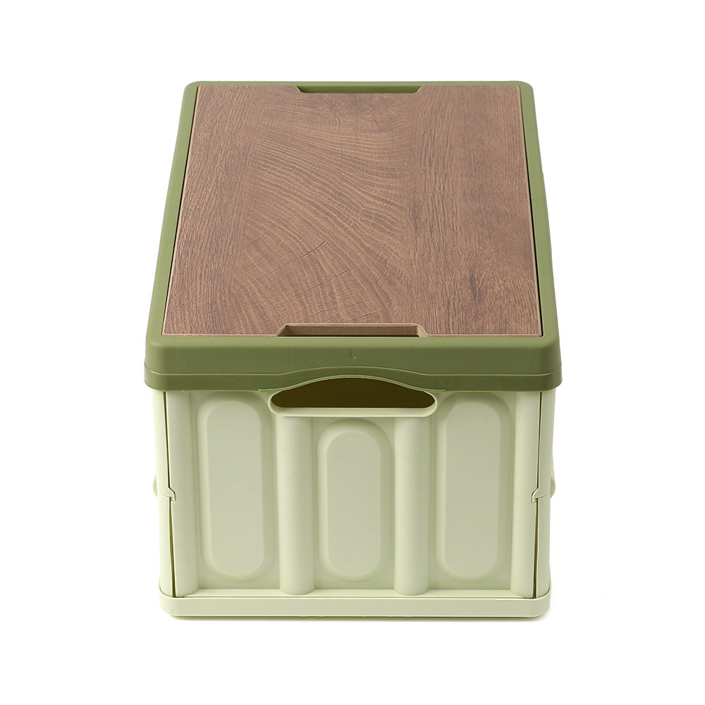 Oce 캠핑 스토리지 접이식 폴딩 박스 그린 30L 캠핑 도마 테이블 우유 박스 의자 플라스틱 상자