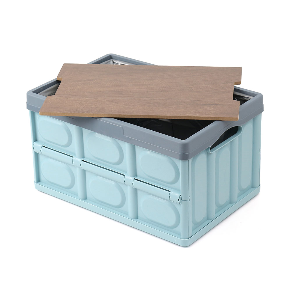 Oce 캠핑 스토리지 접이식 폴딩 박스 방수백 스카이 55L 수납 박스 차량 식탁 캠핑 도마 테이블