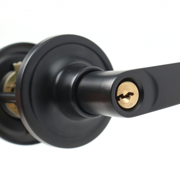 백세트 조절 열쇠형 방문손잡이 C타입(블랙) (45-65mm)