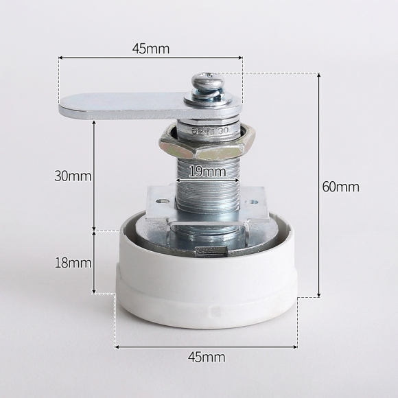 서랍잠금 비밀번호 자물쇠(30mm) (화이트)