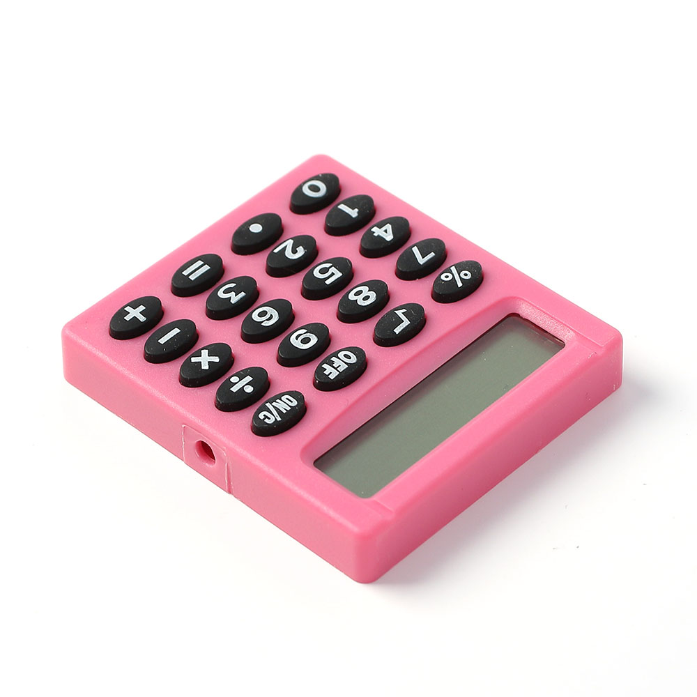 Oce 컬러 절전 전자 수학 계산기 핑크 calculator 산수 개산기 소형 전자계산기