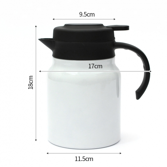 티웨어 온도표시 보온주전자(900ml) (화이트)